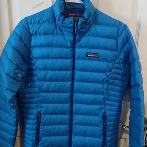 Patagonia Blue Puffer Jacket